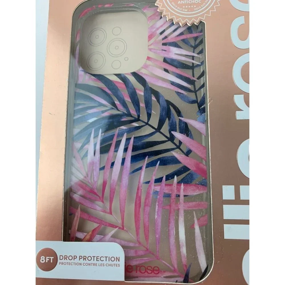 ellie rose Phone Cover for iPhone 13 and 13 Pro New 8 ft Drop Protection Pink Bl
